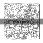 Kleurboek Cosy Colo - Snuggly Friends - Coloriages féériques et mignons - Nina Luma - Mes petits contes cosy - Afbeelding 3