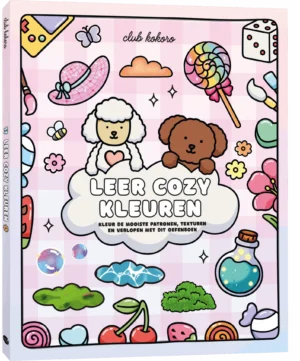 Kleurboek Club Kokoro - Leer Cozy Kleuren