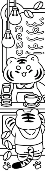 Kleurboek Cozy Colo - Boekenleggers - Adorables compagnons - Afbeelding 4