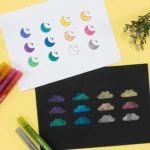 Ohuhu Glitter Metallic Marker Pens 0.7mm - set van 12 - Afbeelding 7