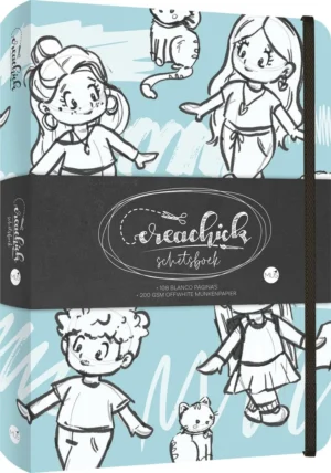 CreaChick Schetsboek Blue