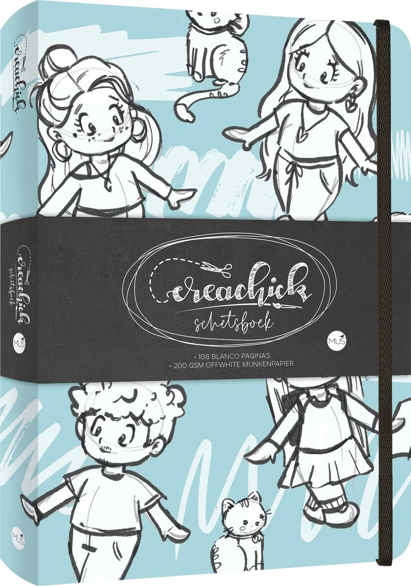 CreaChick Schetsboek Blue