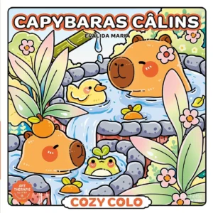 Capybaras câlins kleurboek cosy colo