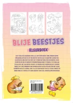 Kleurboek Gouden Lijntjes - Blije Beestjes - Afbeelding 2