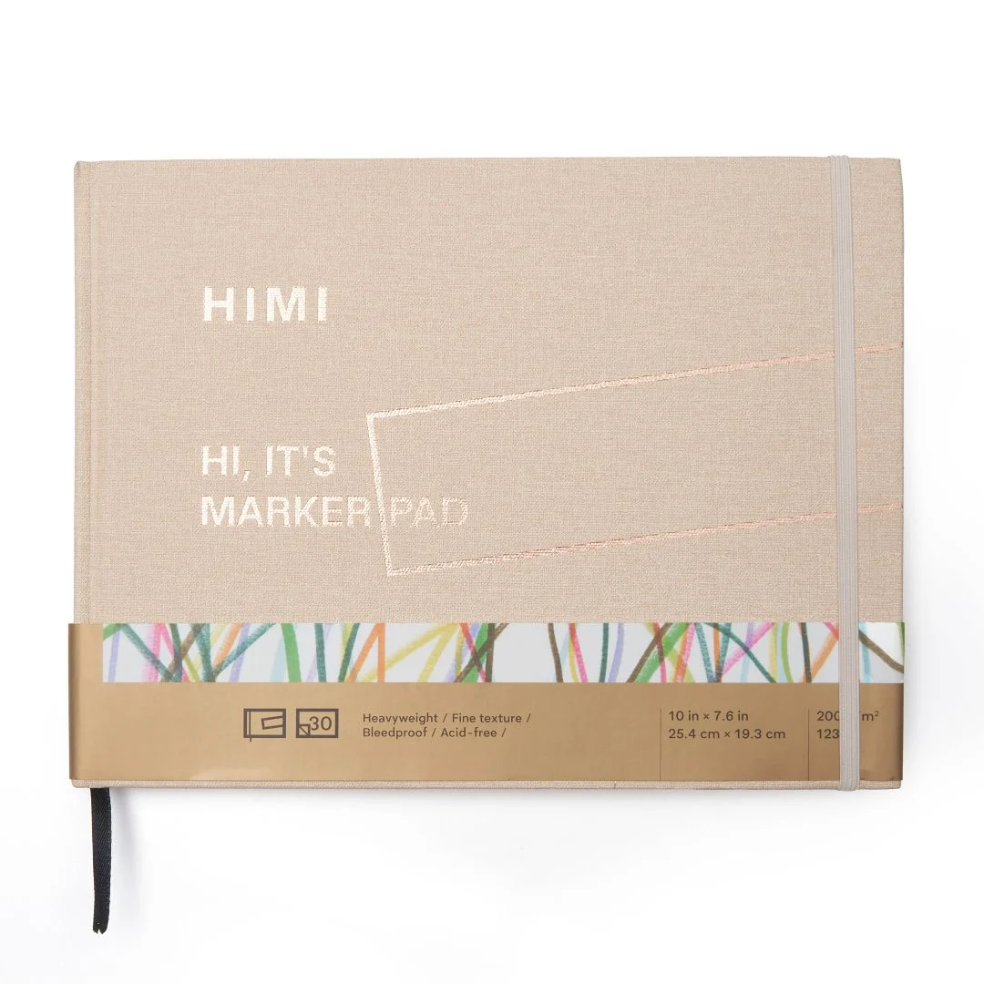 ZMK52-1 HIMI Alcohol marker papier pad 25,4 x 19,3 cm - 200 grams - 30 vellen - Afbeelding 1