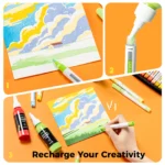 Ohuhu Hanauma Acrylic Paint Markers Refillable 36 kleuren - Bullet - Afbeelding 5