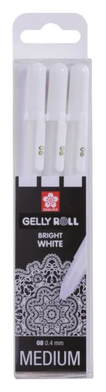 Sakura Gelly Roll wit Medium- Set van 3 - Afbeelding 3