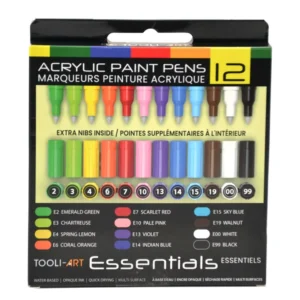 TOOLI Acrylic Marker Set Essentials 12 Colors EF 0.7mm