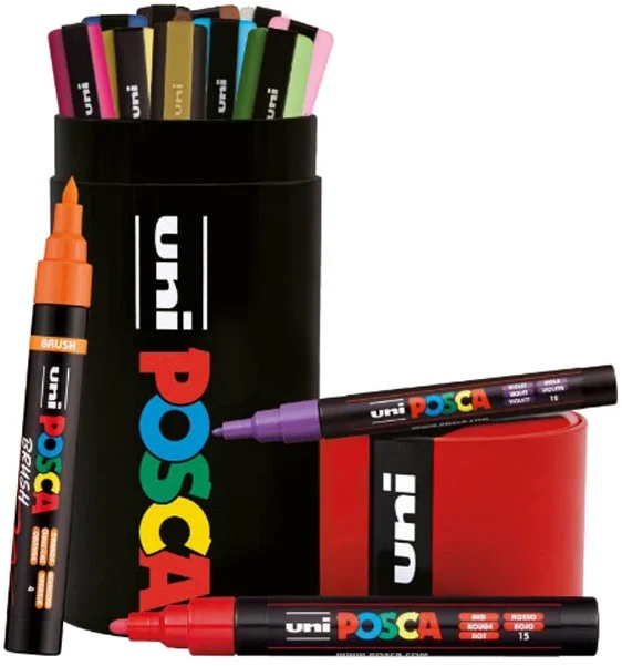 Uni Posca Paint marker set van 13 met koker