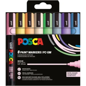 Uni Posca Paintmarker PC-5M - Pastel kleuren - set van 8