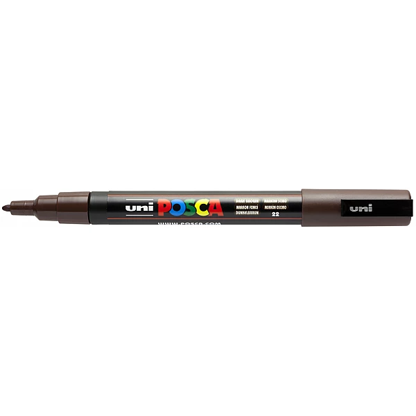 Uni Posca PC3M Paintmarker Donkerbruin