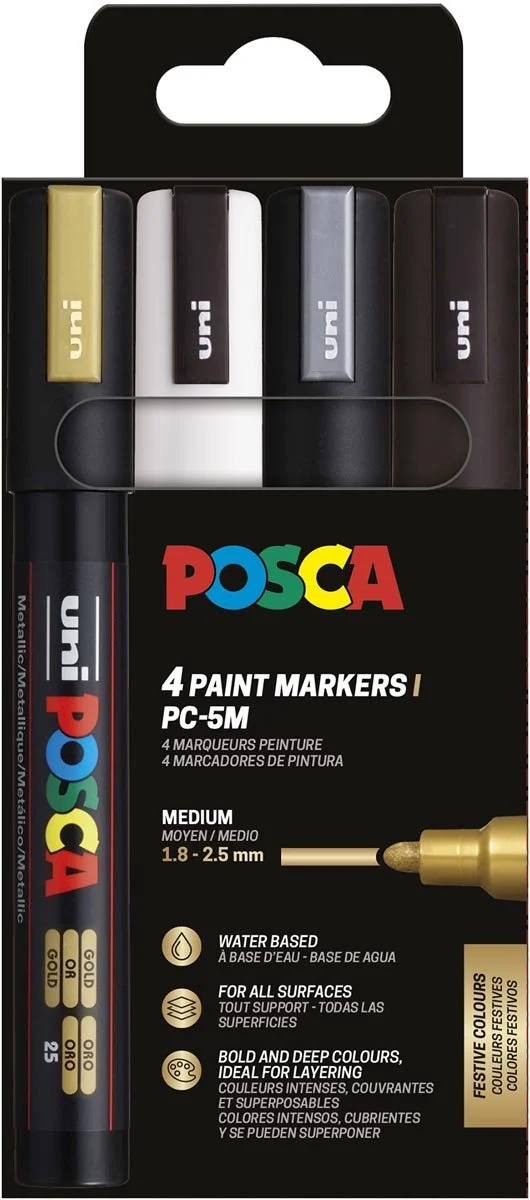 Uni Posca paintmarker PC-5M metallic