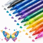 Ohuhu Glitter Metallic Marker Pens 3.0mm - set van 12 - Afbeelding 2