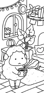 Kleurboek XXL Boekenleggers - Cocooning: Coloriages cosy - Afbeelding 5