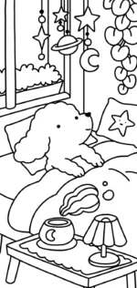 Kleurboek XXL Boekenleggers - Cocooning: Coloriages cosy - Afbeelding 3