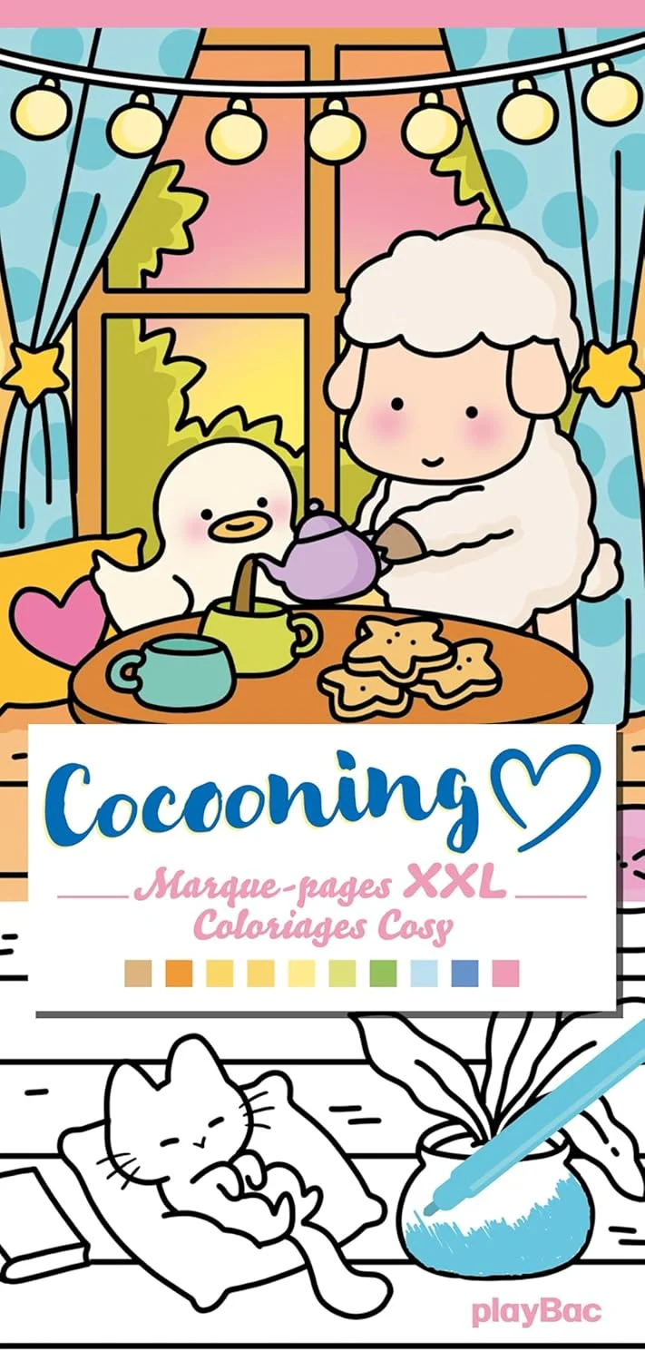 Cocooning - Marque-pages XXL: Coloriages cosy