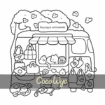 Kleurboek Cosy Colo - Mon petit monde cosy - Coco Wyo - Coloriages mignons et cocooning - Afbeelding 2