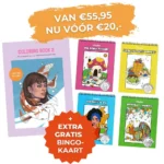 MEGA ACTIE: Ohuhu Coloring Books - set van 4 + Be Creative shop Coloring book 2 + Bingokaart