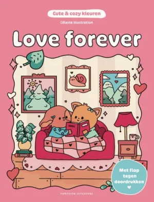 Kleurboek Cute & Cozy kleuren - Love forever