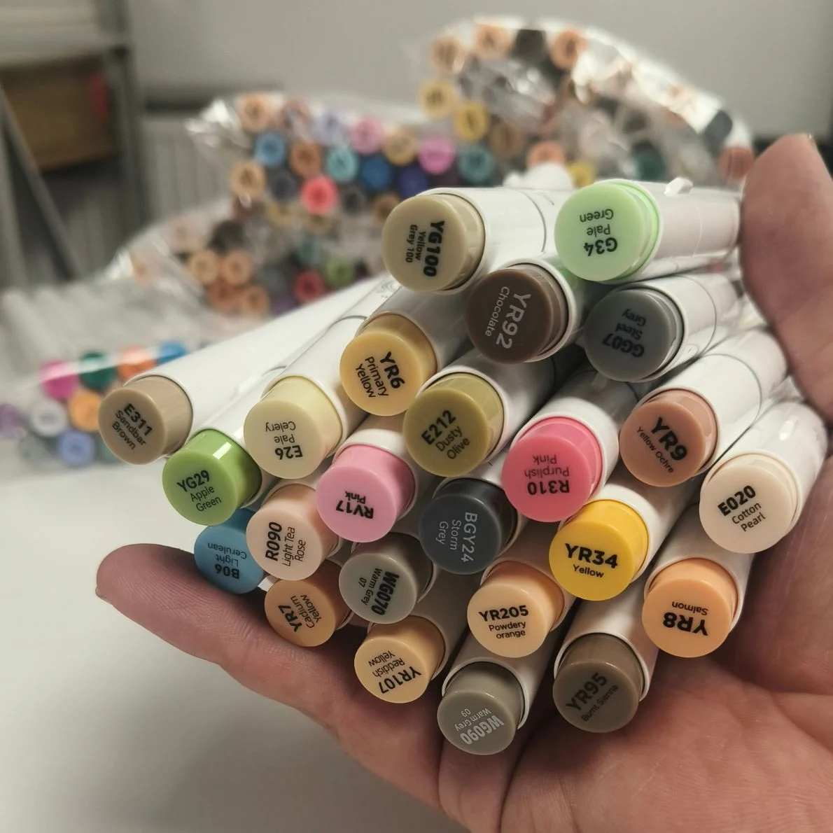 1-2e kansje-Ohuhu-24 2E KANSJE-2026-0710: Ohuhu Alcohol Art Markers - mix van 24 - Afbeelding 1