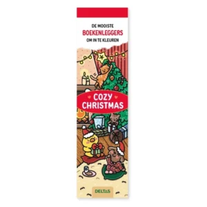 Kleurboek Boekenleggers - Cozy Christmas